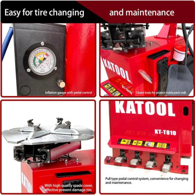 Katool KT-T810 & KT-B750 Tire Changer & Wheel Balancer Combo