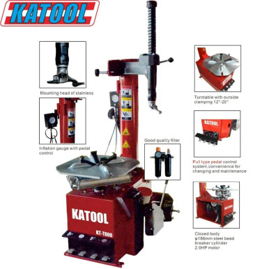 Katool KT-T800 & KT-B750 Tire Changer & Wheel Balancer Combo